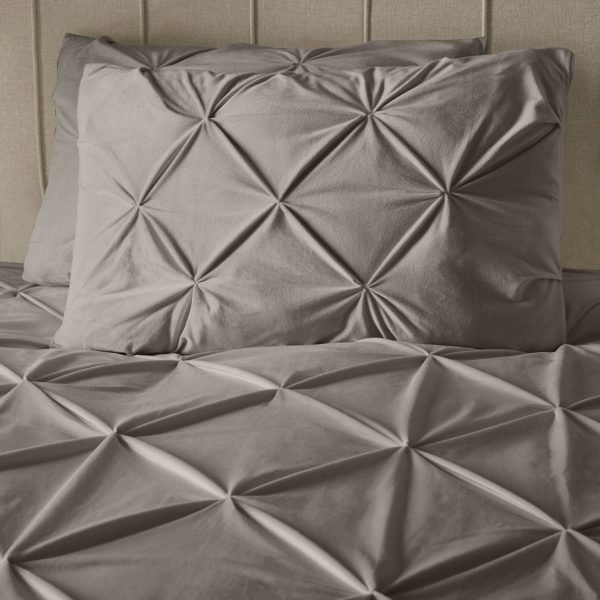 Sleeptime Velvet Pintuck Zand 200 x 200/220 cm - Afbeelding 4