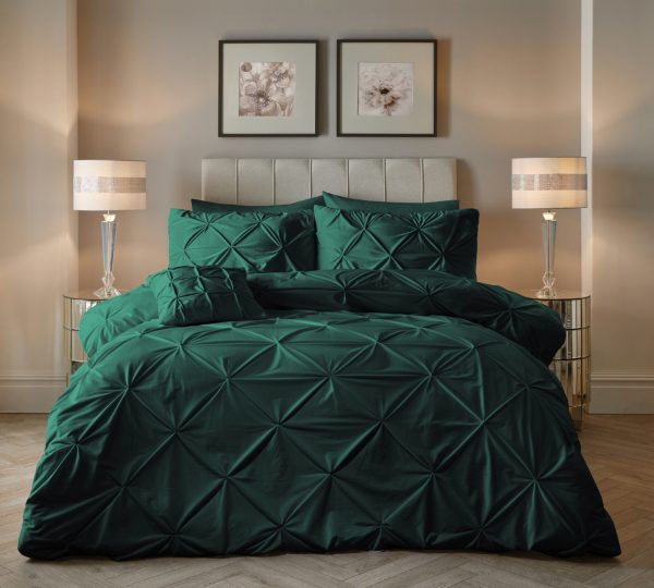 Sleeptime Velvet Pintuck Groen 240 x 200/220 cm - Afbeelding 2