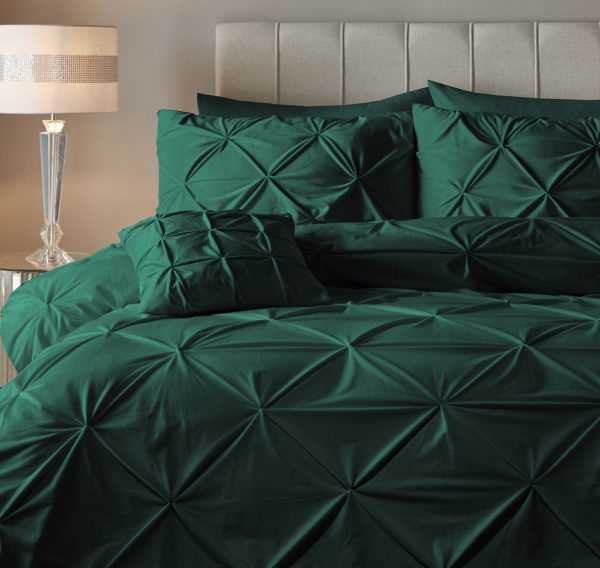 Sleeptime Velvet Pintuck Groen 240 x 200/220 cm - Afbeelding 3