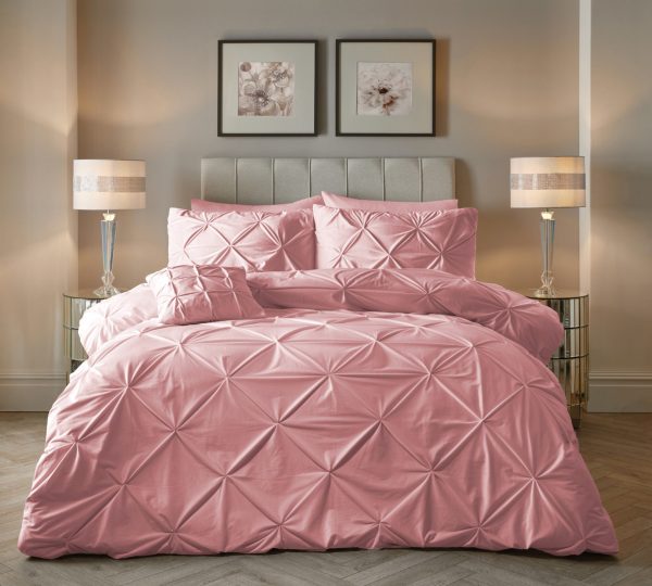 Sleeptime Velvet Pintuck Roze 140 x 200/220 cm - Afbeelding 2