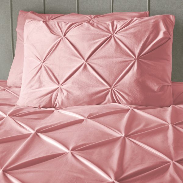 Sleeptime Velvet Pintuck Roze 140 x 200/220 cm - Afbeelding 4