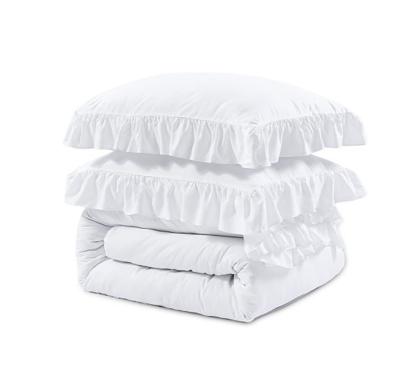 Sleeptime Ruffles Wit 240 x 200/220 cm - Afbeelding 5