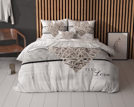 Sleeptime Home is heart Wit 140 x 200/220 cm