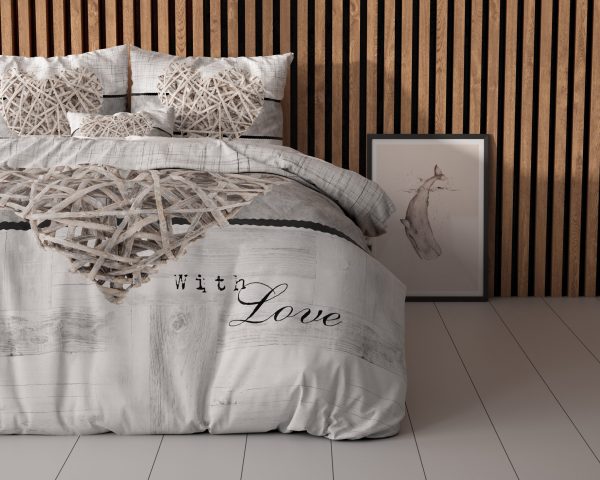 Sleeptime Home is heart Wit 140 x 200/220 cm - Afbeelding 3