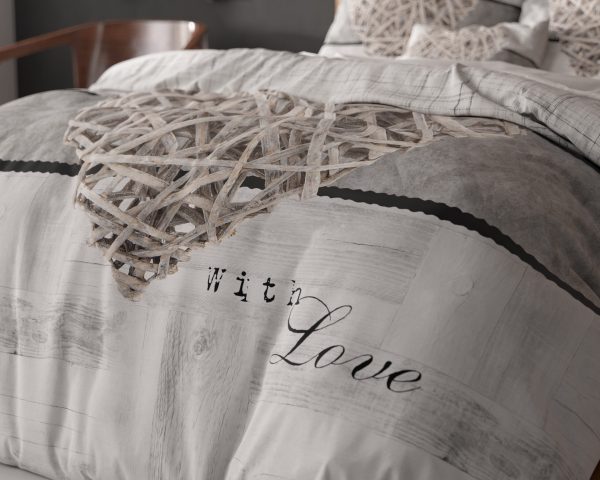Sleeptime Home is heart Wit 140 x 200/220 cm - Afbeelding 5