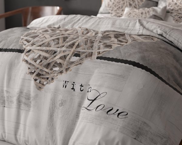 Sleeptime Home is heart Wit 140 x 200/220 cm - Afbeelding 4