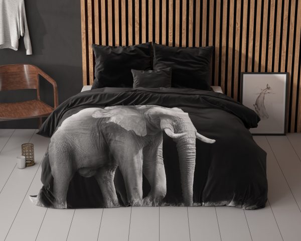 Sleeptime Elephant Zwart 200 x 200/220 cm - Afbeelding 2