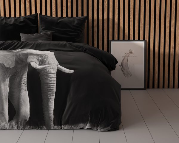 Sleeptime Elephant Zwart 140 x 200/220 cm - Afbeelding 2