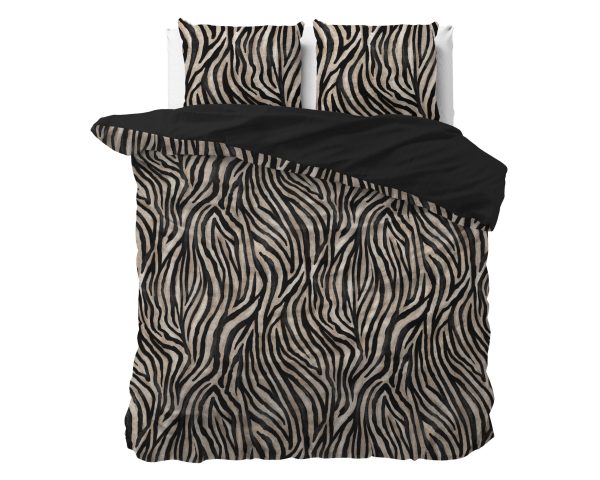 Sleeptime Zebra icon Zwart 200 x 200/220 cm