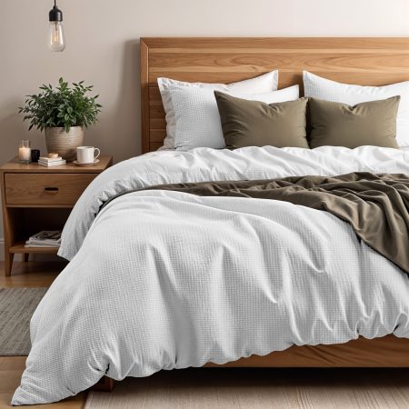 Primaviera Deluxe Waffle Wit 140 x 200/260 cm