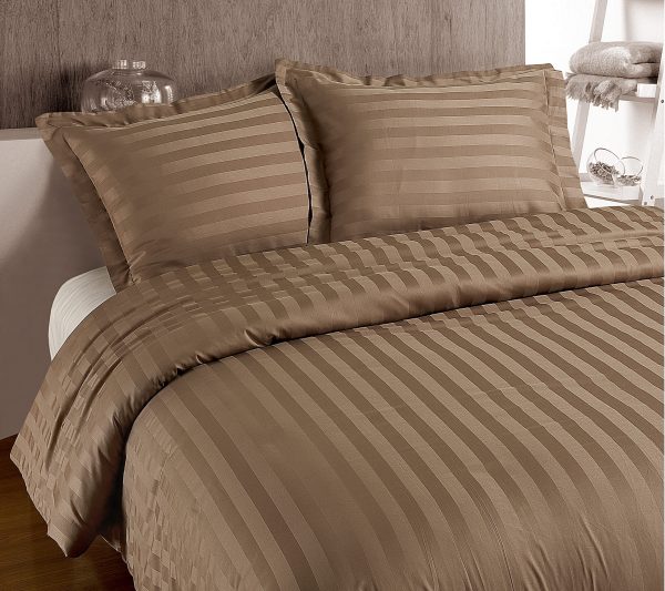 Primaviera Deluxe Hotel stripe Taupe 140 x 200/260 cm