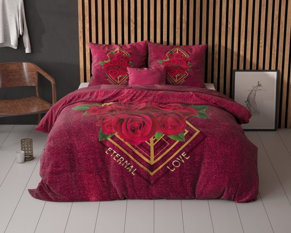 Sleeptime Eternal love Rood 140 x 200/220 cm - Afbeelding 2