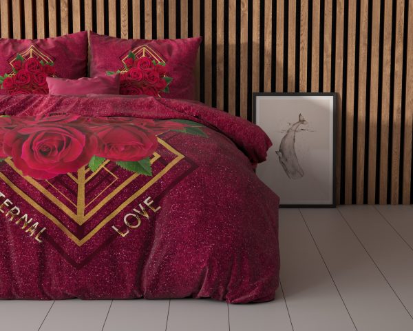 Sleeptime Eternal love Rood 140 x 200/220 cm - Afbeelding 3