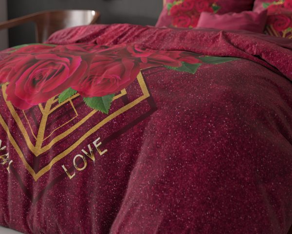 Sleeptime Eternal love Rood 140 x 200/220 cm - Afbeelding 4
