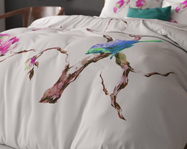 Sleeptime Magnolias Wit 140 x 200/220 cm - Afbeelding 4