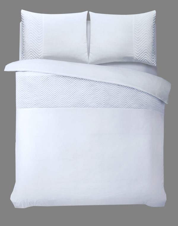 Sleeptime Velvet Crossline Wit 140 x 200/220 cm - Afbeelding 2