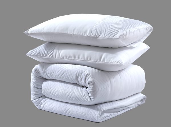Sleeptime Velvet Crossline Wit 140 x 200/220 cm - Afbeelding 5