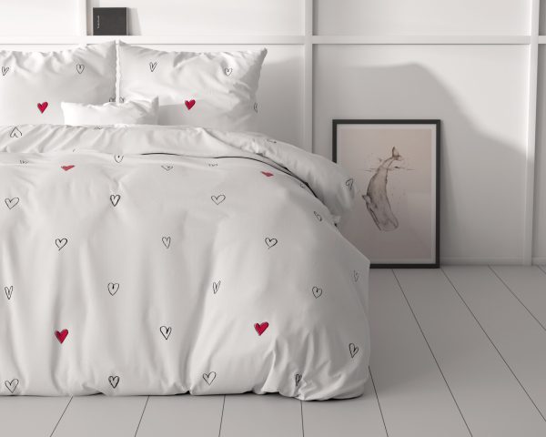 Sleeptime Hearts Everywhere Wit 240 x 200/220 cm - Afbeelding 2