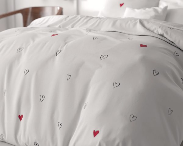 Sleeptime Hearts Everywhere Wit 240 x 200/220 cm - Afbeelding 3