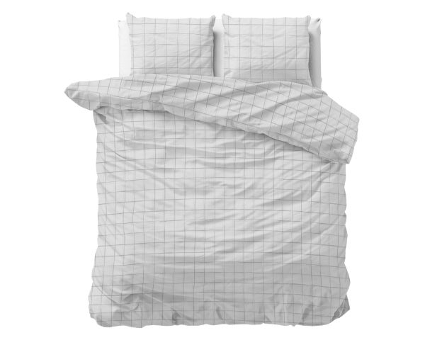 Sleeptime Check it Grijs 200 x 220 cm - Afbeelding 5