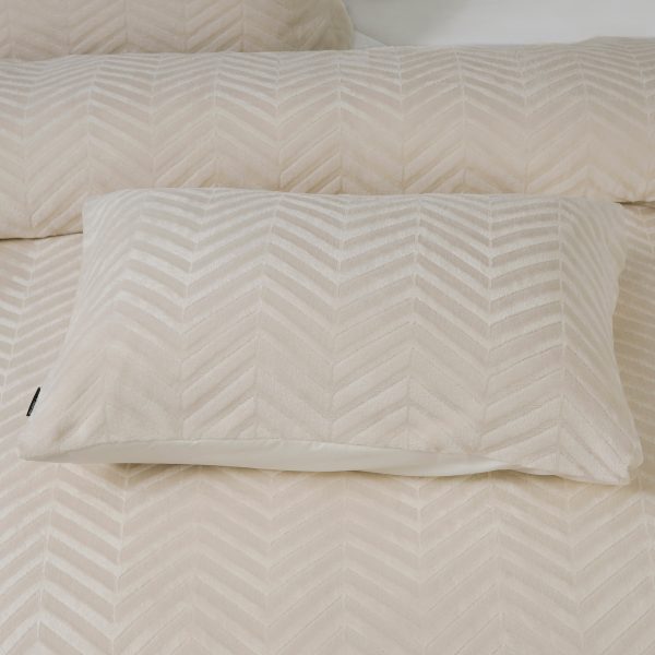 Sleeptime Chevron Teddy Créme 140 x 200/220 cm - Afbeelding 2