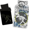Jurassic World Dekbedovertrek T-Rex Glow in the Dark - 140 x 200 cm - Katoen - 70 x 90 cm - Afbeelding 2