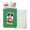 Mickey Mouse Dekbedovertrek Groen- Eenpersoons - 140 x 200 cm - Katoen - Afbeelding 2