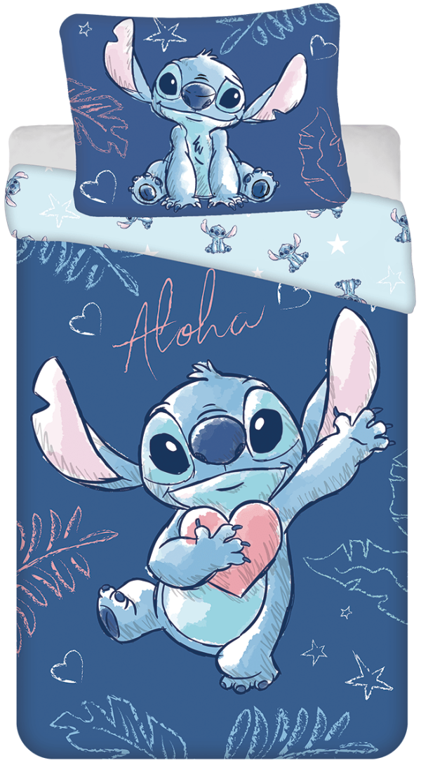 Stitch Aloha dekbedovertrek 140 x 200 cm - 70 x 90 cm - katoen - pre order - Afbeelding 3