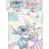 Stitch en  Angel dekbedovertrek Knuffel 140 x 200 cm - 70x90cm
