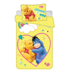 Winnie The Pooh smile dekbedovertrek 100 x135 cm - Katoen