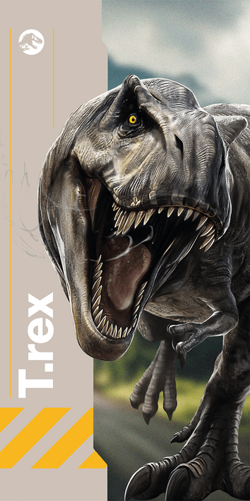 Jurassic World Strandlaken  70 x 140 cm