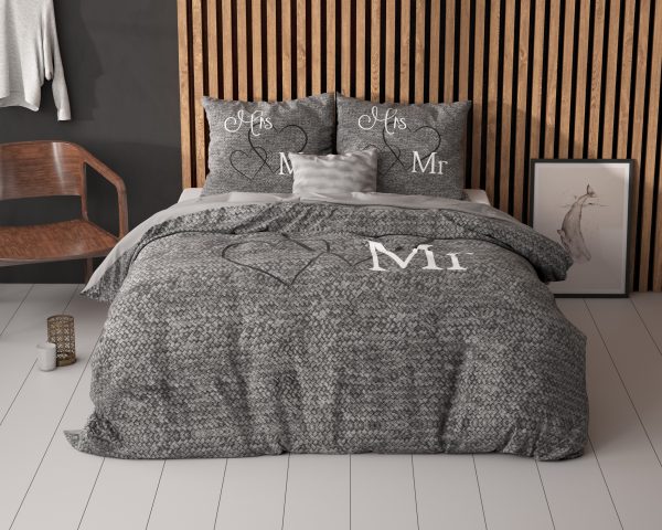 Sleeptime Mr and Mrs 3 Antraciet 135 x 200/220 cm - Afbeelding 2