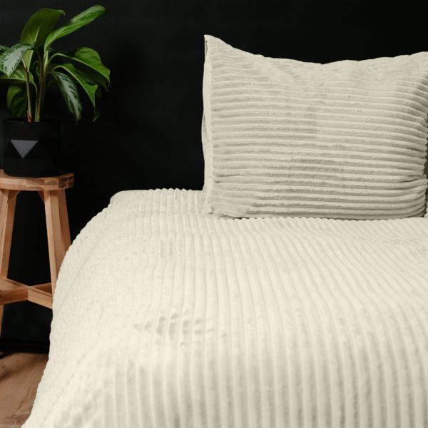 Sleeptime Rib Teddy Beige 140 x 200/220 cm - Afbeelding 5