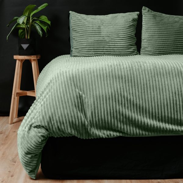 Sleeptime Rib Teddy Groen 140 x 200/220 cm - Afbeelding 2
