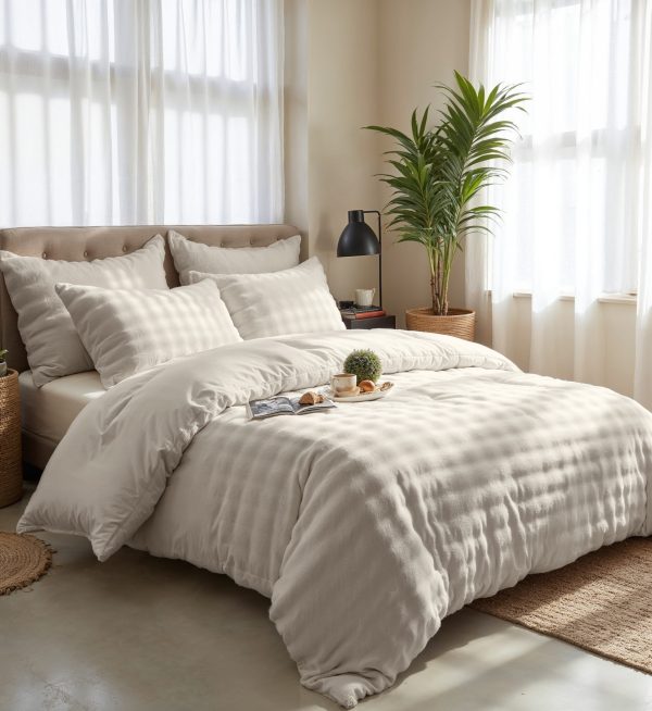 Sleeptime Pom Pom Beige 140 x 220 cm - Afbeelding 4