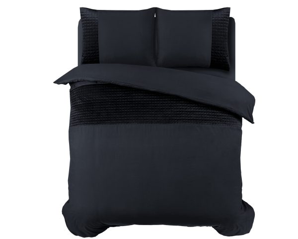 Sleeptime Velvet Band Zwart 140 x 220 cm - Afbeelding 2