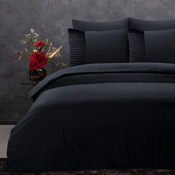 Sleeptime Velvet Band Zwart 140 x 220 cm - Afbeelding 4