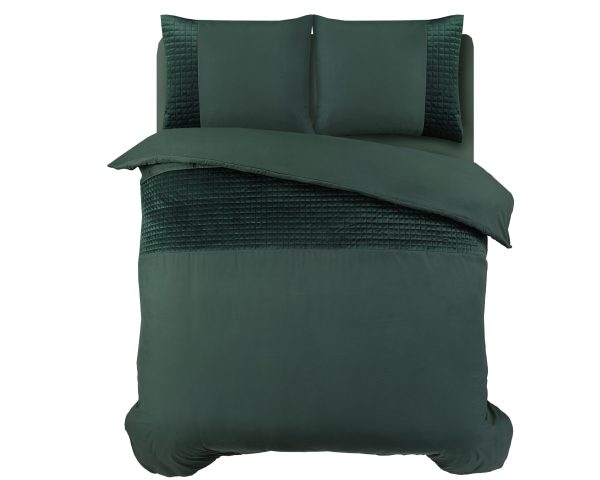 Sleeptime Velvet Band Groen 200 x 220 cm - Afbeelding 2