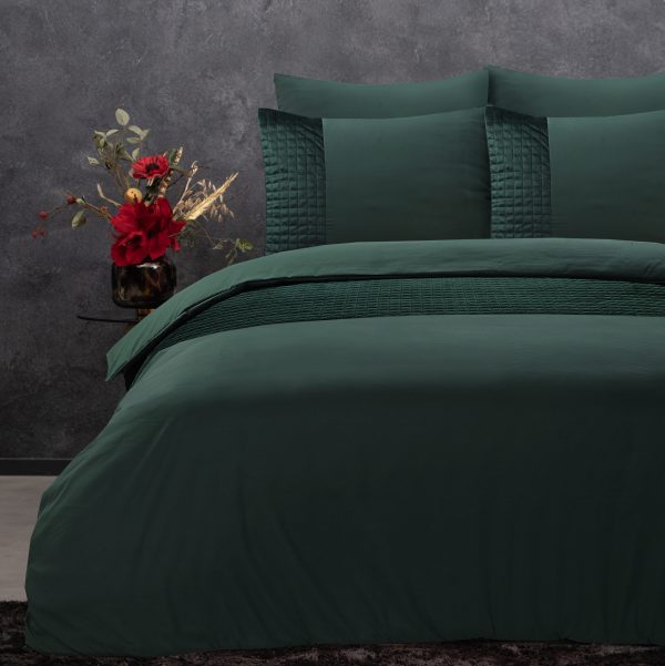 Sleeptime Velvet Band Groen 200 x 220 cm - Afbeelding 3