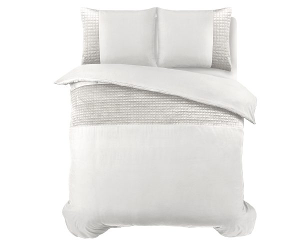 Sleeptime Velvet Band Wit 200 x 220 cm - Afbeelding 2