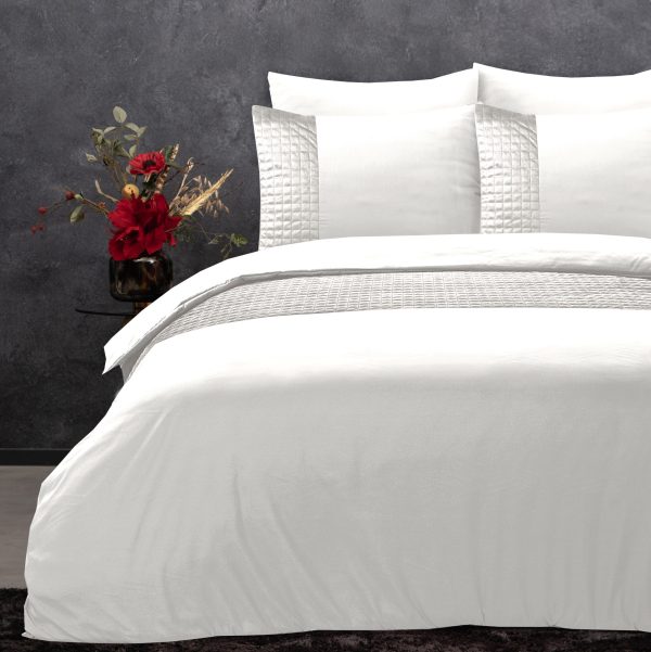Sleeptime Velvet Band Wit 140 x 220 cm - Afbeelding 3