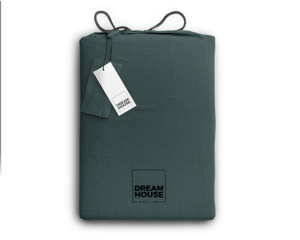 Dreamhouse Stone washed Donker Groen 240 x 200/220 cm - Afbeelding 4