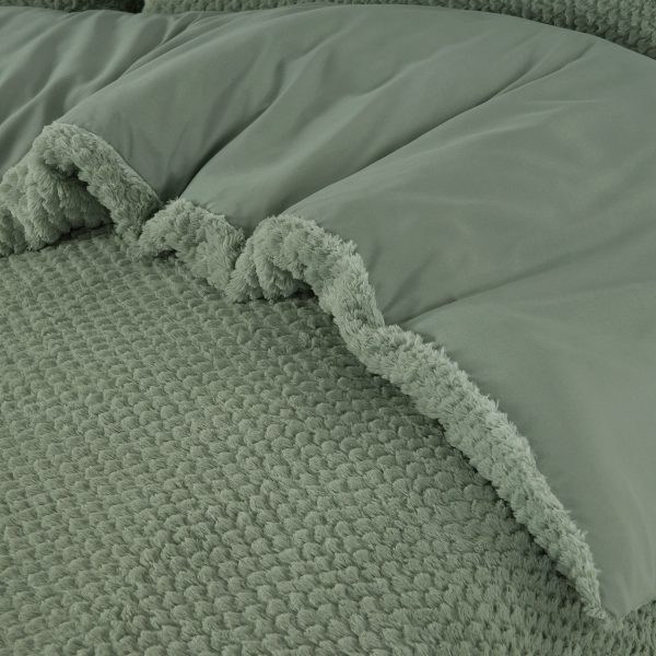 Sleeptime Fur Teddy Groen 240 x 200/220 cm - Afbeelding 2