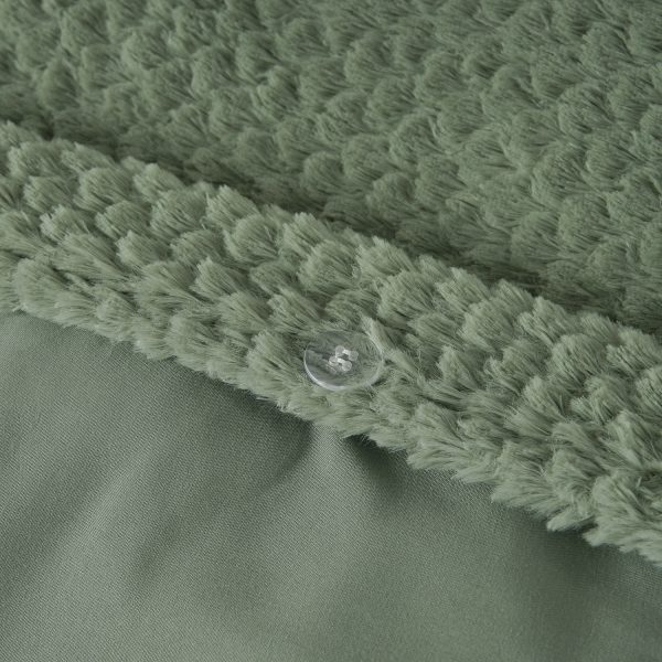 Sleeptime Fur Teddy Groen 240 x 200/220 cm - Afbeelding 4