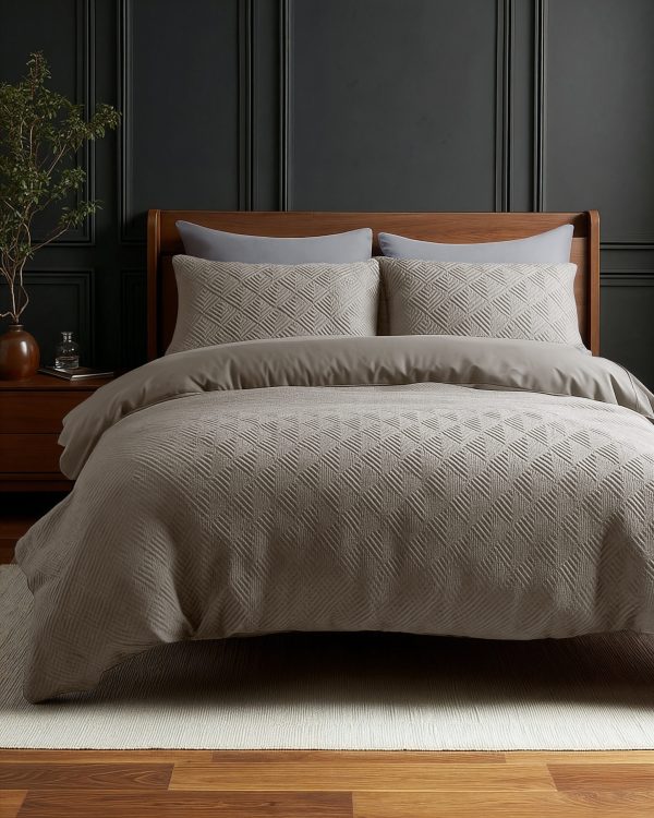 Sleeptime Milano 3D Taupe/Grijs 200 x 200/220 cm - Afbeelding 2