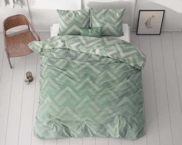 Sleeptime Wavey Shades Groen 200 x 200/220 cm - Afbeelding 2