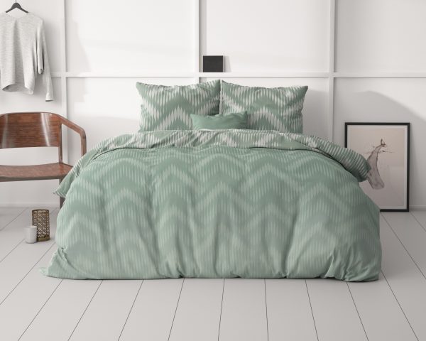 Sleeptime Wavey Shades Groen 200 x 200/220 cm - Afbeelding 4