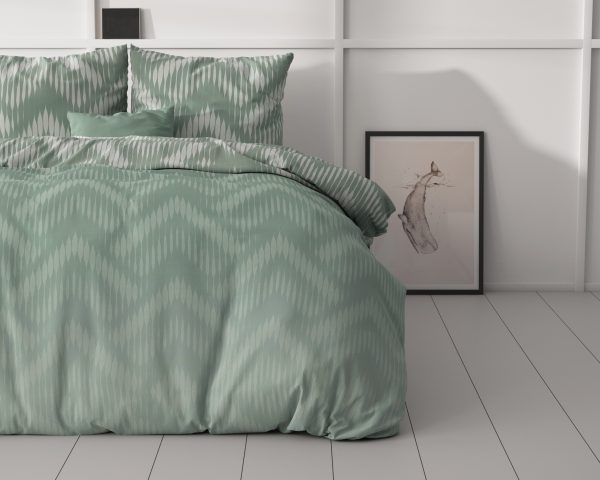Sleeptime Wavey Shades Groen 200 x 200/220 cm - Afbeelding 3