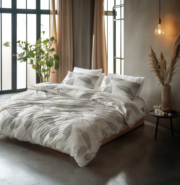 Sleeptime Foilage Zilvergrijs 140 x 200/220 cm - Afbeelding 2