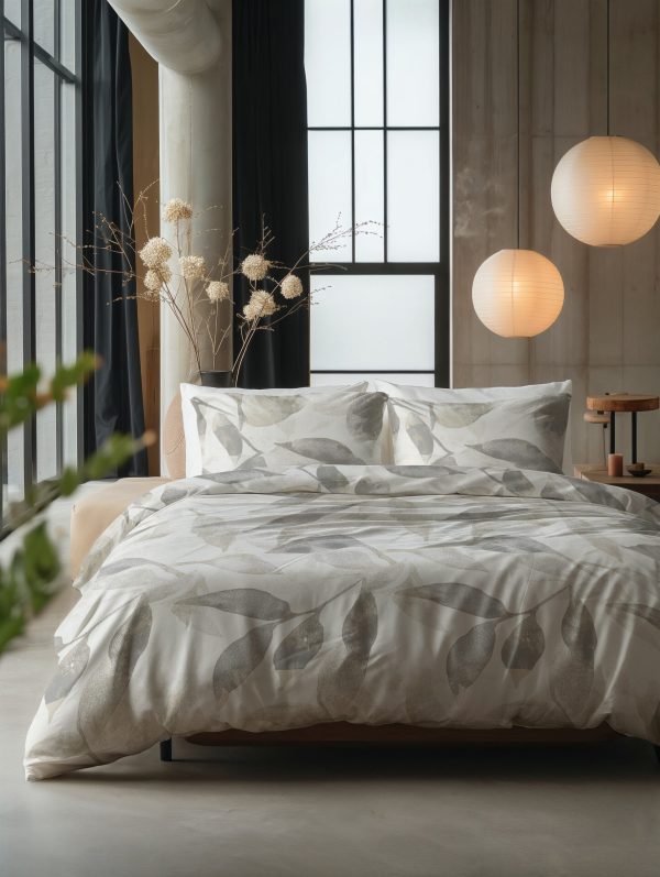 Sleeptime Foilage Zilvergrijs 140 x 200/220 cm - Afbeelding 3
